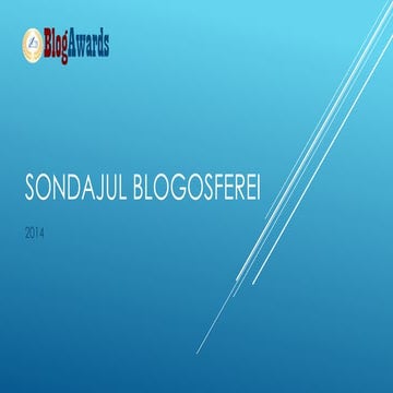 Sondajul BlogAwards 2014