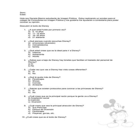 Sondeo disney