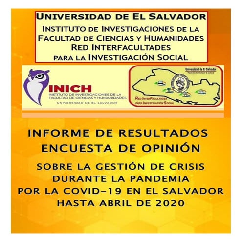 Sondeo gestion pandemia 2020 (El Salvador covid19)