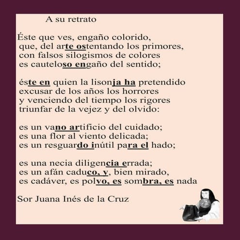 Soneto a su retrato sinalefas | PDF