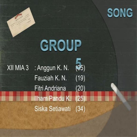 PPT Bahasa Inggris: Song