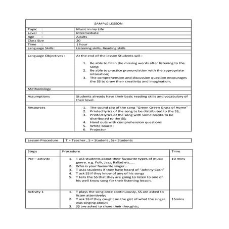 Song green green grass