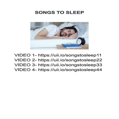 BEST SONGES TO SLEEP | PDF