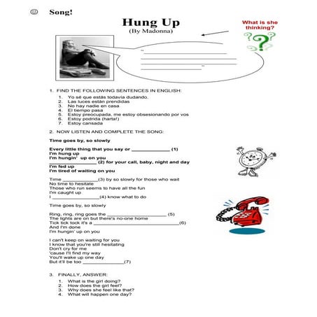 Song Hung up by Madonna