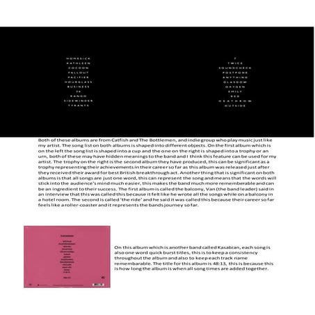 Song lists on digipack lucas sneddon