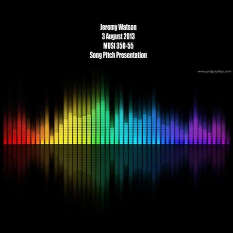 Song pitch presentation