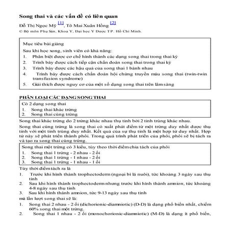 SONG THAI VÀ CÁC VẤN ĐỀ CÓ LIÊN QUAN