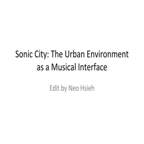 Sonic City