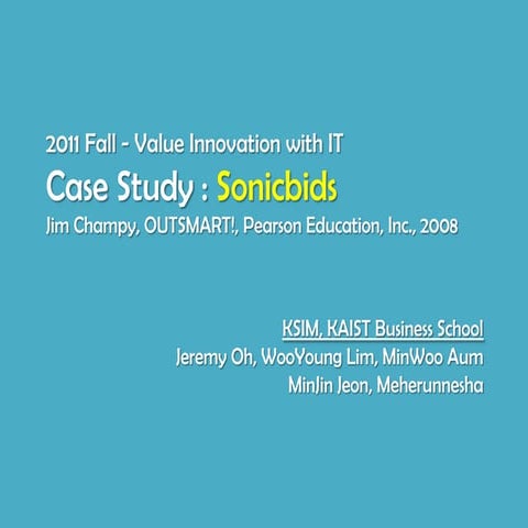 Case Study: SonicBids