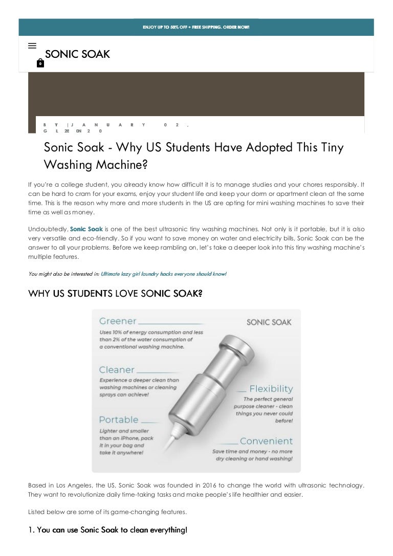 Sonic Soak Why Us Students Have Adopted This Tiny Washing Machine