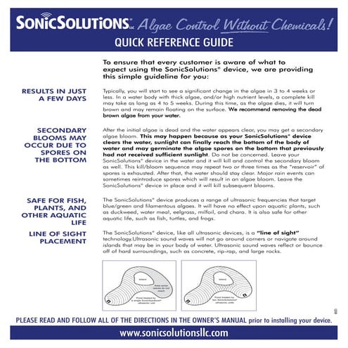 Sonic Solutions Quick Reference Guide