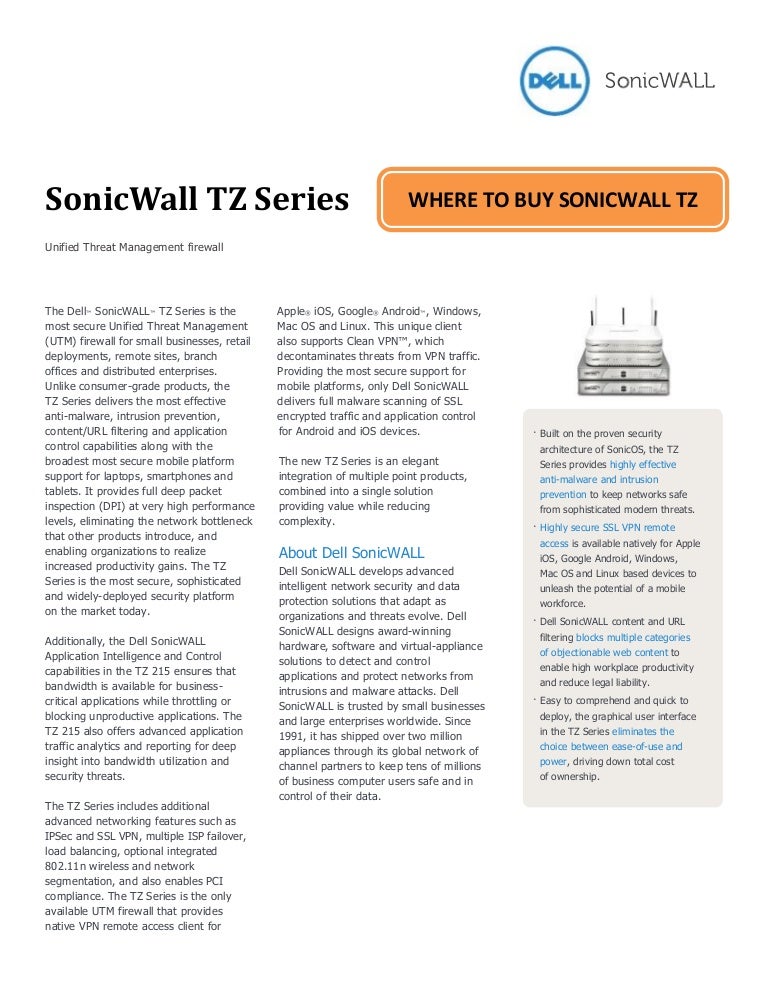 Sonicwall firewall vpn