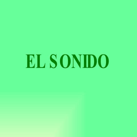 Sonido