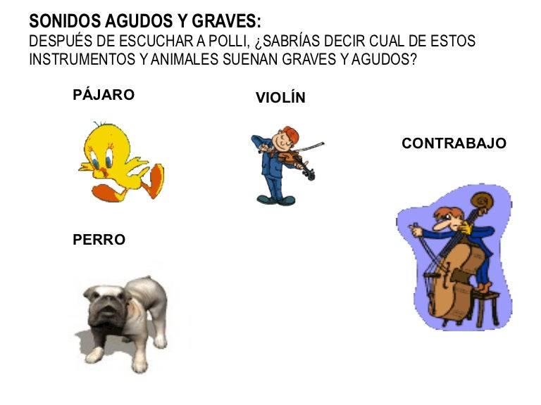Sonidos graves y agudos