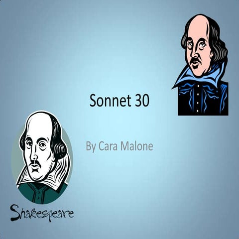 Sonnet 30