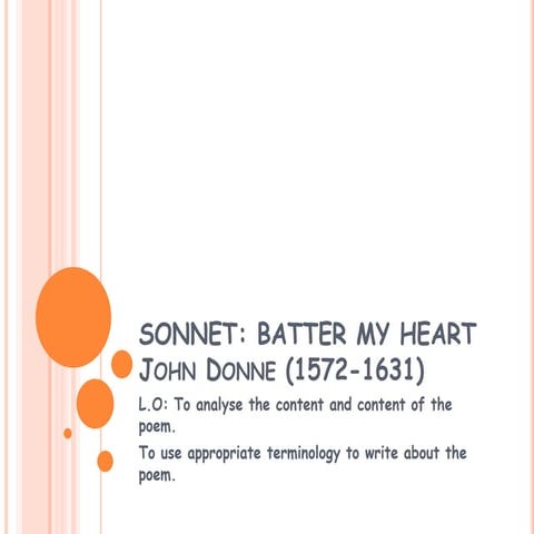 Sonnet-Batter my Heart: John Donne