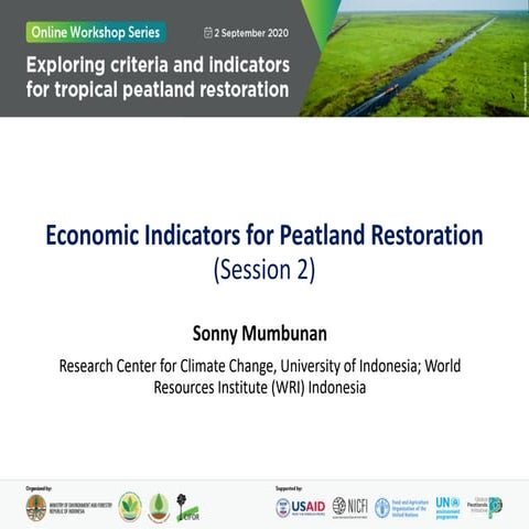 Economic indicators for peatland restoration | PDF