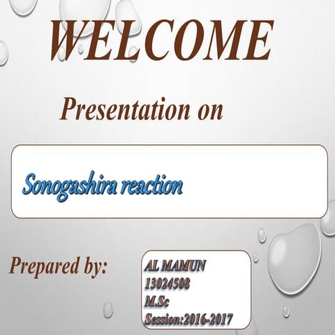 Sonogashira reaction