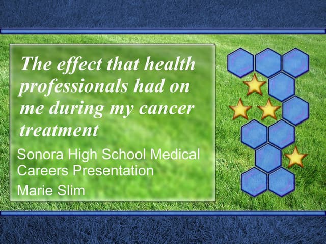 Sonora HS Medical Careers Breast Cancer Presentation
