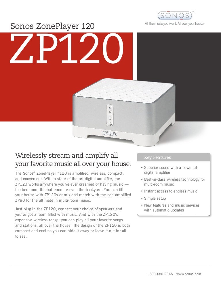 sonos zoneplayer 120