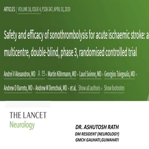 SONOTHROMBOLYSIS IN ACUTE ISCHEMIC STROKE