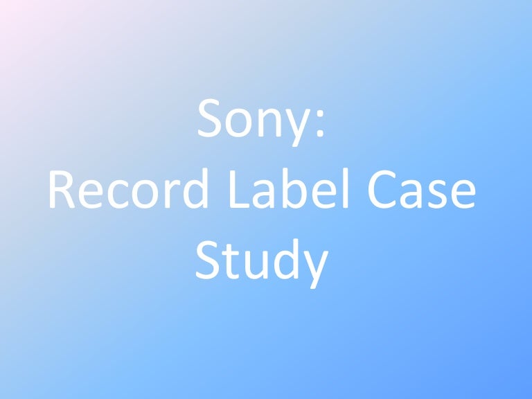 Sony case study strategic management picture