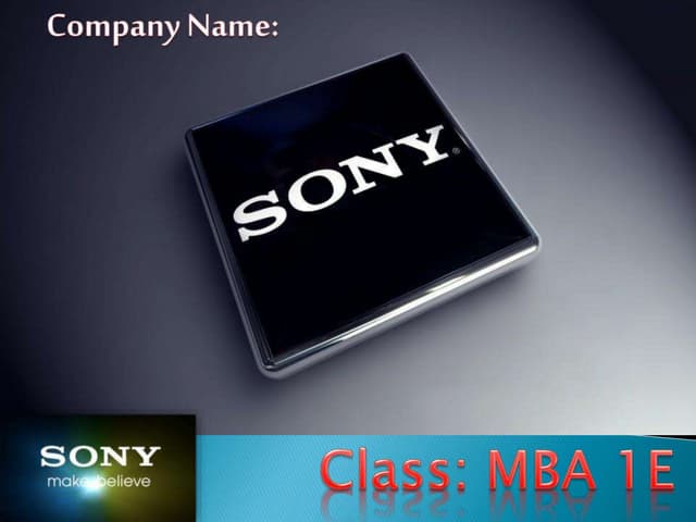 Sony SWOT Analysis