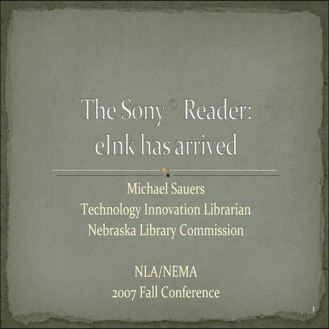 Sony eReader