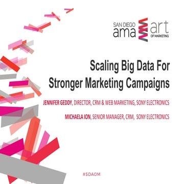 Sony: Scaling Big Data for Stronger Marketing Campaigns
