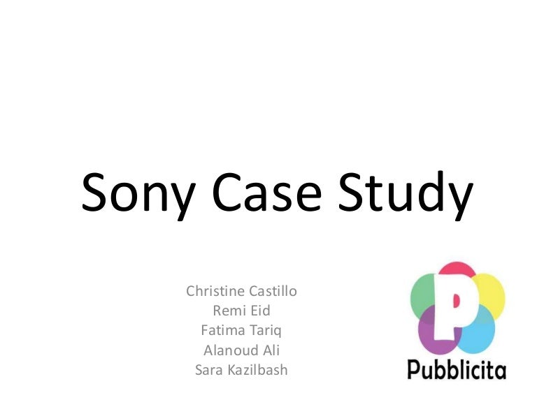 Sony case study marketing image