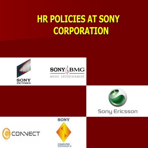 HR practices at Sony Corporation