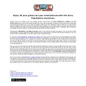 эмулятор sony playstation 1 игры скачать