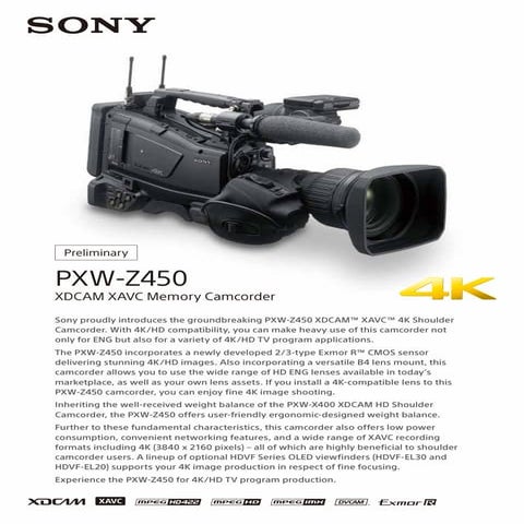 Sony PXW-Z450