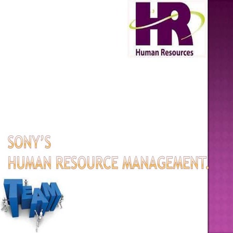 Sony's human resource management