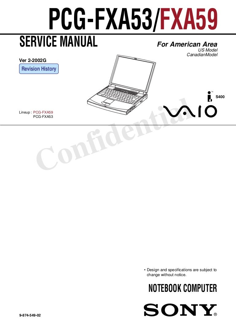 Sony vaio repair manual