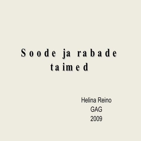 Soo Ja Rabataimed | PPT