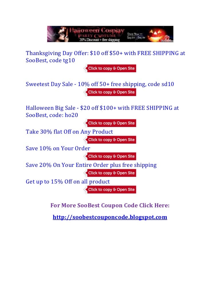 Soo Best Coupon Code