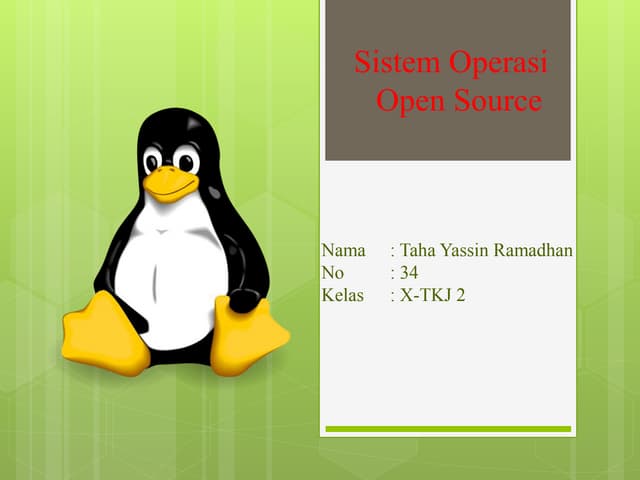 Sistem Operasi : Open Source