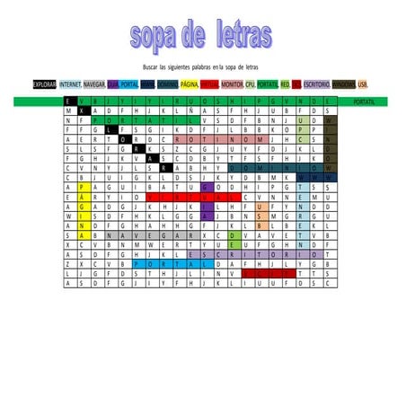 Sopa de letras Biodiversidad | PDF