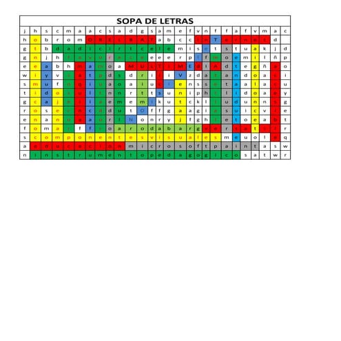 Sopa de letras angel porras