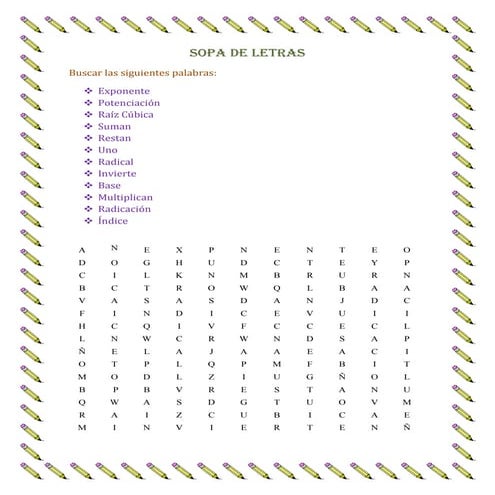 Sopa de letras de