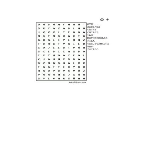 Sopa de letras ofimatica | PDF