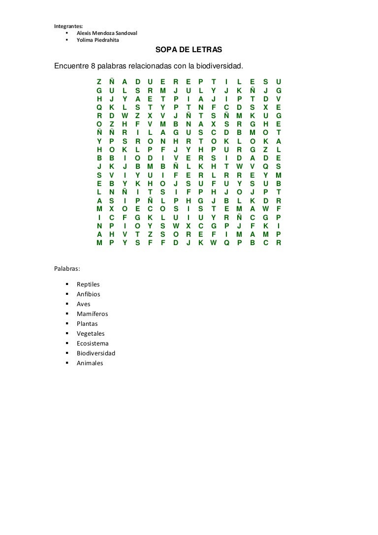 cadenas industriales en costa rica sopa de letras y crucigrama sobre biodiversidad cadenas industriales en costa rica sopa de letras y crucigrama sobre biodiversidad