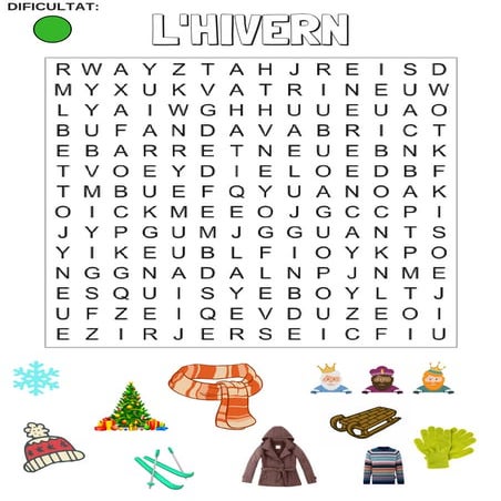 SOPA DE LLETRES DE L'HIVERN