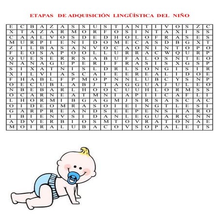 Sopa letras psicololinguistica