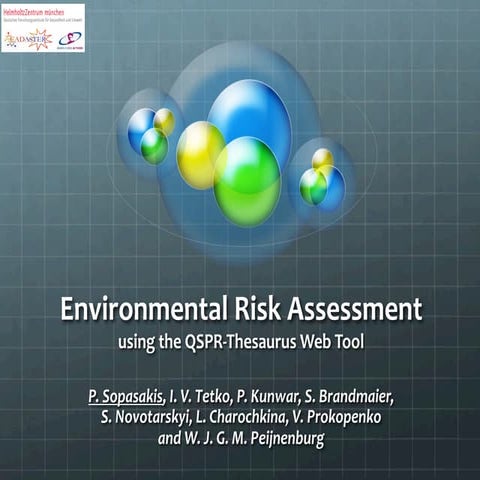 Environmental Risk Assessment on the web