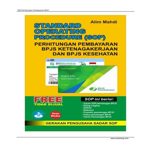 SOP PERHITUNGAN & PEMBAYARAN BPJS KETENAGAKERJAAN dan BPJS KESEHATAN