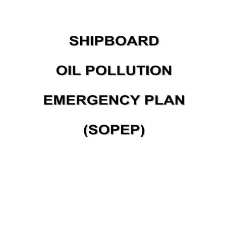 Sopep sample plan