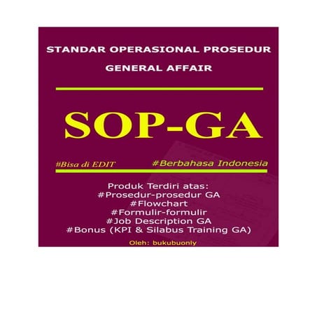 SOP GA - Standar Operasional Prosedur General Affair
