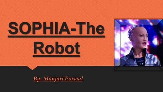 Sophia robot | PPT